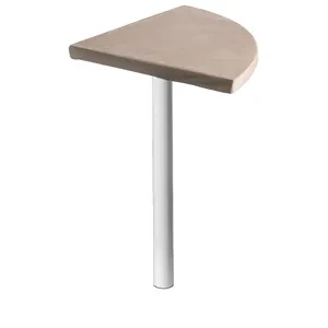 Стол коктейльный Твист Лепесток, Рафаэлло + Кремовый бисквит  (телескопическая нога) - Фото 4