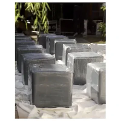 Пуф квадратный Точка, База (серая эко-кожа) - изображение 2