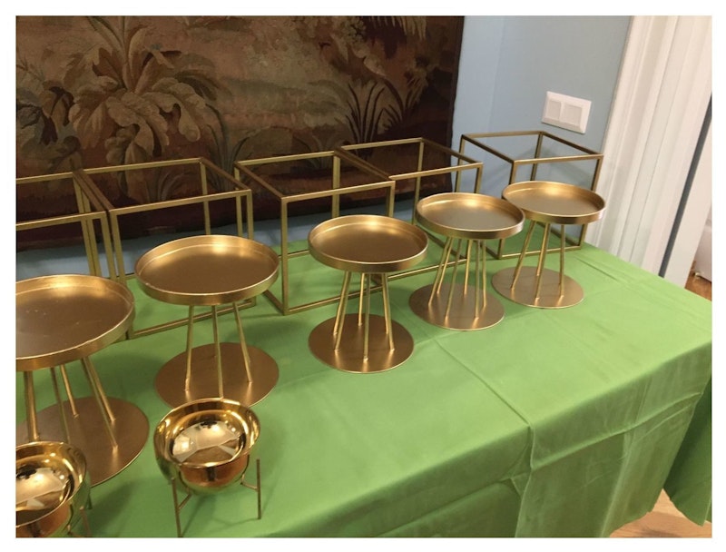 Набор вазочек Винтаж Золото