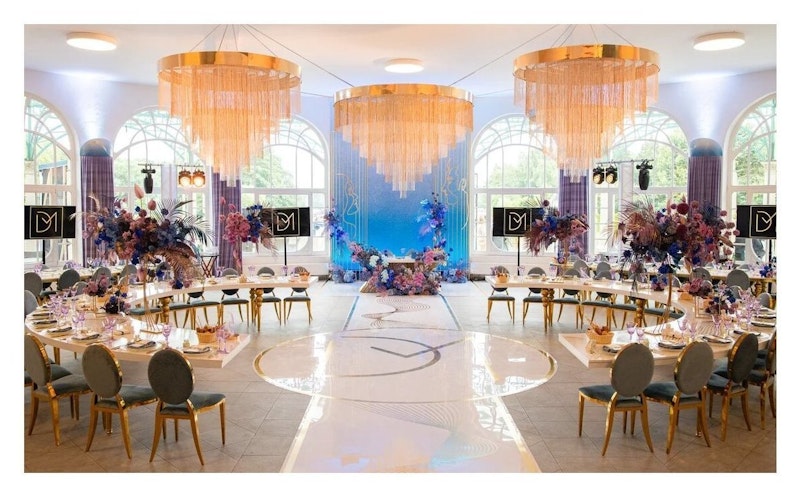 Стол-змейка Серпент Гигант, 1 модуль (золото/серебро)