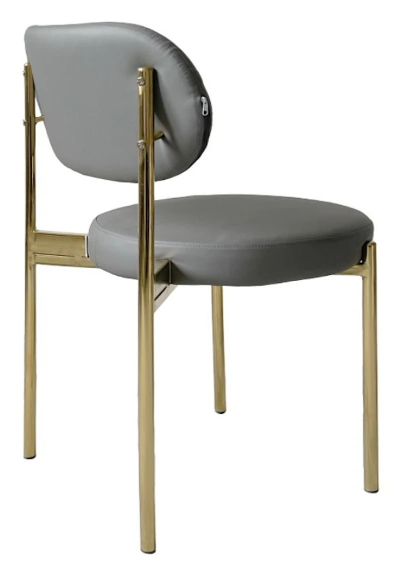 Стул Модерн Золото База, серый (ЭКО-КОЖА)