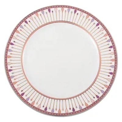 Тарелка Паттерн Розовый М