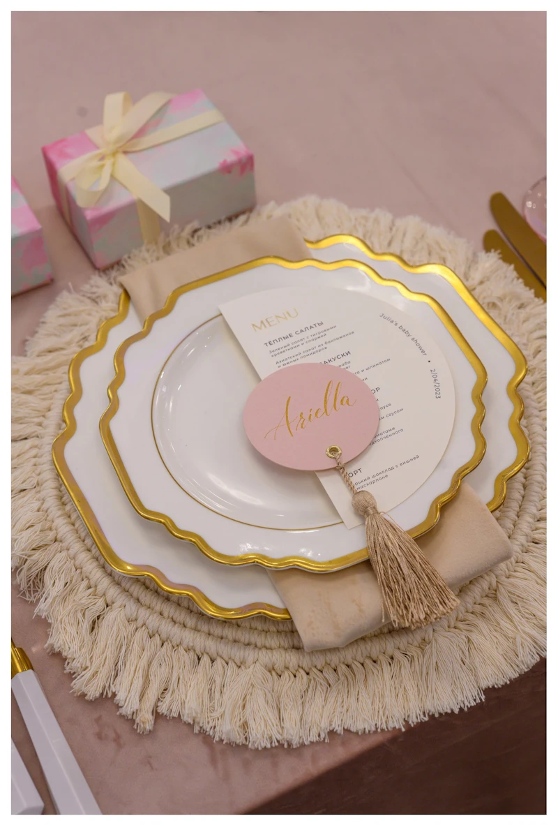 Подтарельник плетеный Макраме