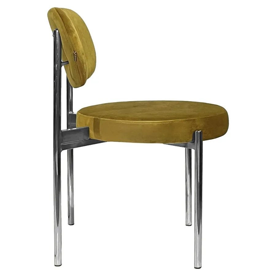 Стул Модерн Серебро, Золотая охра - Фото миниатюра 3