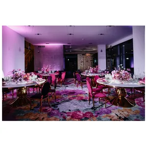 Стул Вашингтон Золото, велюр фуксия - Фото 6