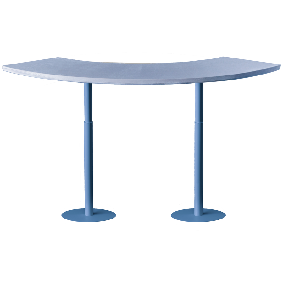 Стол коктейльный Твист Змейка М, Черничный йогурт + серо-голубой (телескопические ноги) - Фото миниатюра 1