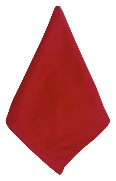 Салфетка велюр, красная Малиново-красный