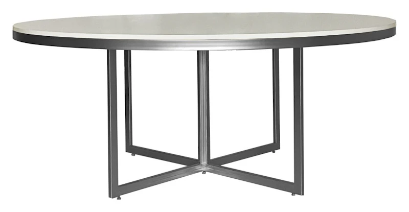 Стол Корнерс круглый, белый + перекрас металла в любой цвет