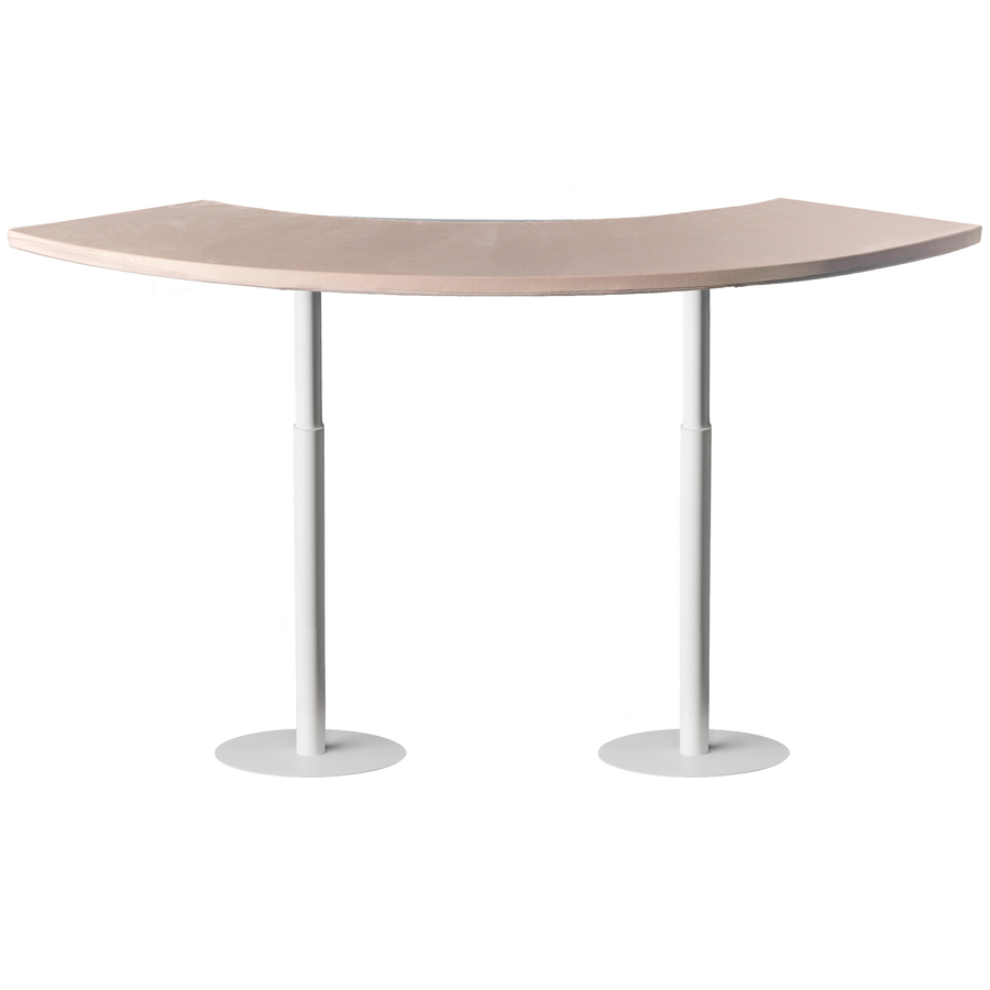 Стол коктейльный Твист Змейка М, Рафаэлло + Кремовый бисквит  (телескопические ноги) - Фото миниатюра 1