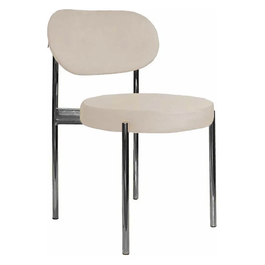 Стул Модерн Серебро, Кремовый бисквит - Фото миниатюра 1