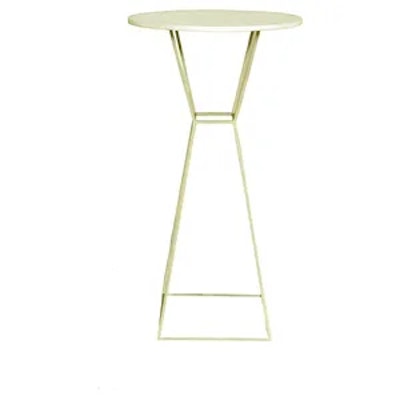 Коктейльный столик Песочные Часы Золото с круглой столешницей - изображение 1