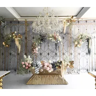 Стол-президиум Песочные Часы (золото/серебро/медь) - изображение 3