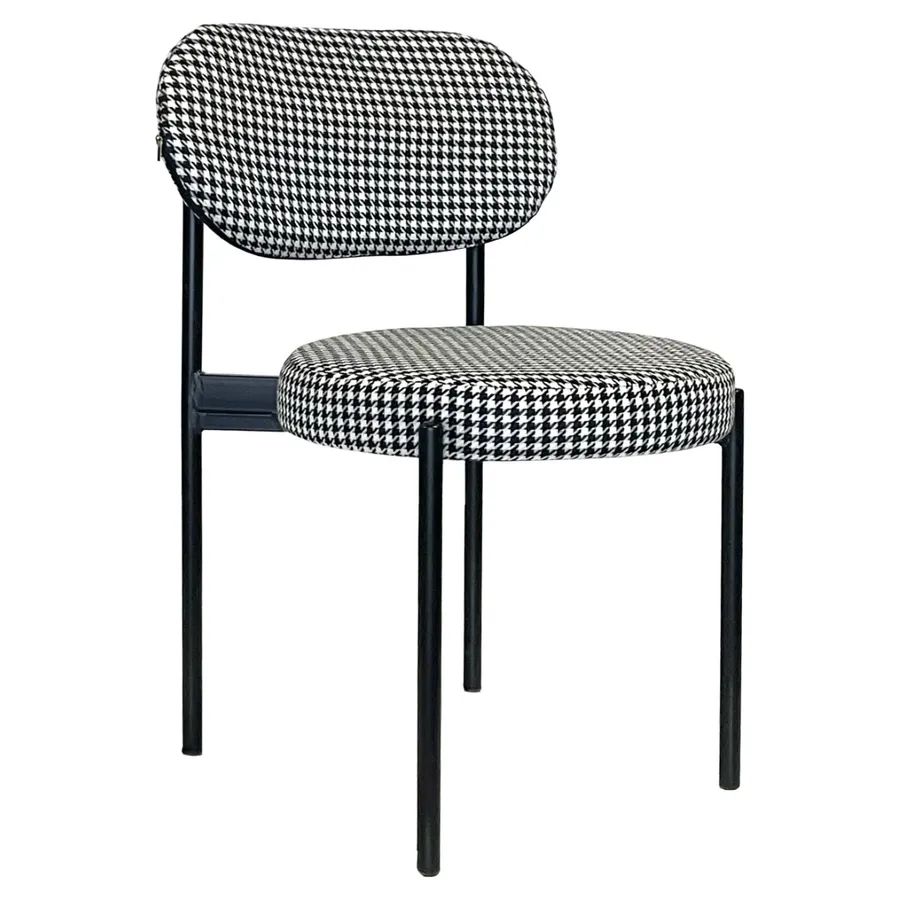 Стул Модерн Черный, Гусиная лапка - Фото миниатюра 1