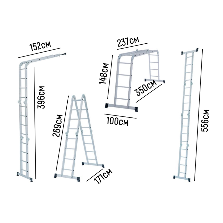 Лестница-трансформер 5,5м - Фото миниатюра 2