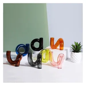 Стеклянная вазочка Пайпер розовая - Фото 4