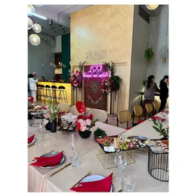 Салфетка из смесового льна, Плюмерия красный турмалин - изображение 5