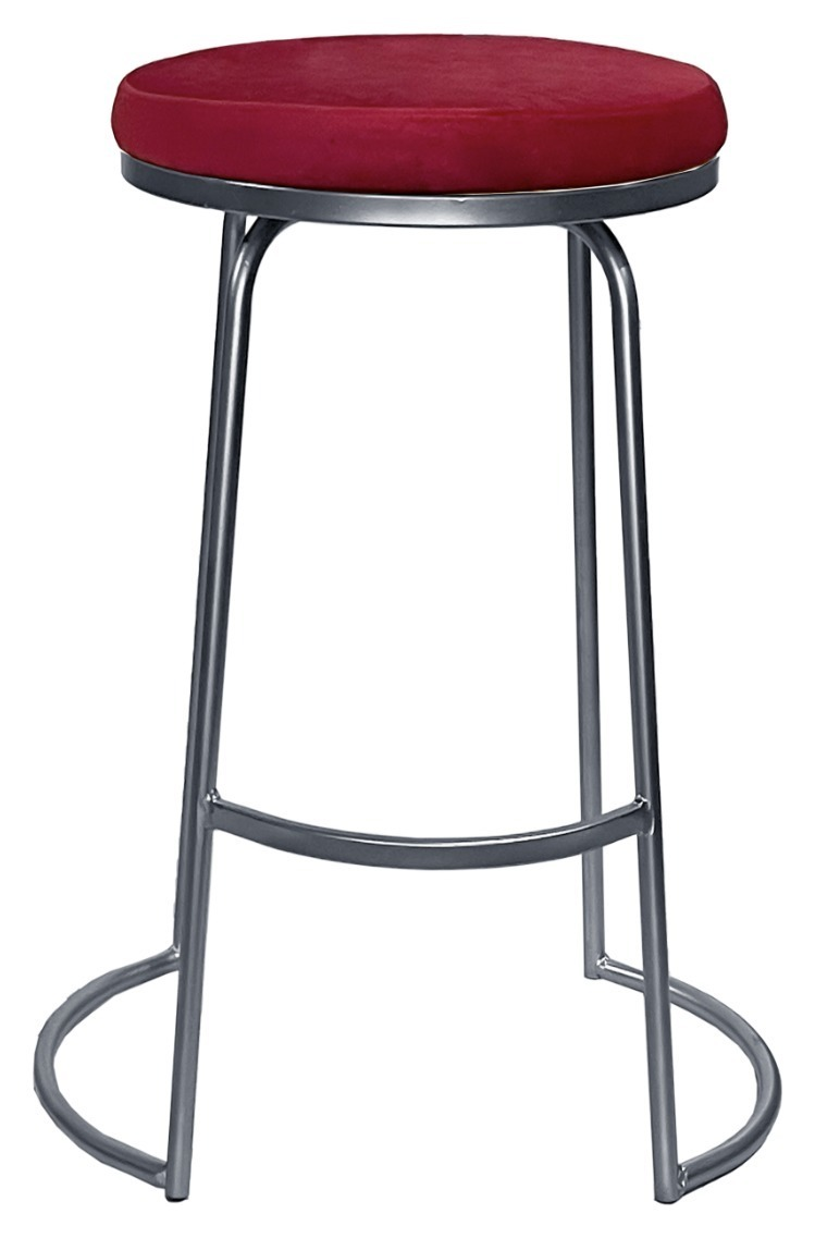 Стул барный Модерн Сэддл Малиново-красный; (любой оттенок каркас)