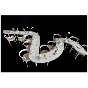 Стол коктейльный Твист Лепесток, Рафаэлло +  Млечный путь (телескопическая "нога") - изображение 3