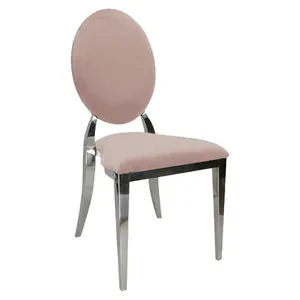 Стул Вашингтон Серебро, велюр, светло-розовый - Фото 1