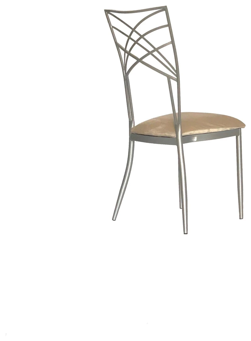 Стул Хамелеон серебро (велюр),бежевый