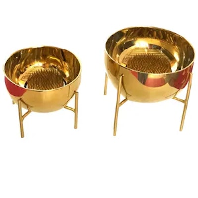 Набор вазочек Винтаж Золото + кензаны