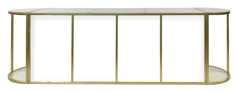 Стол-президиум Наутилус Ректангл + Хафмун с матовым стеклом