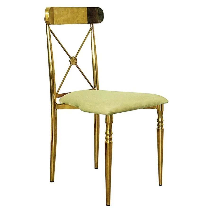 Стул Адлер, велюр, весенняя зелень - Фото миниатюра 1