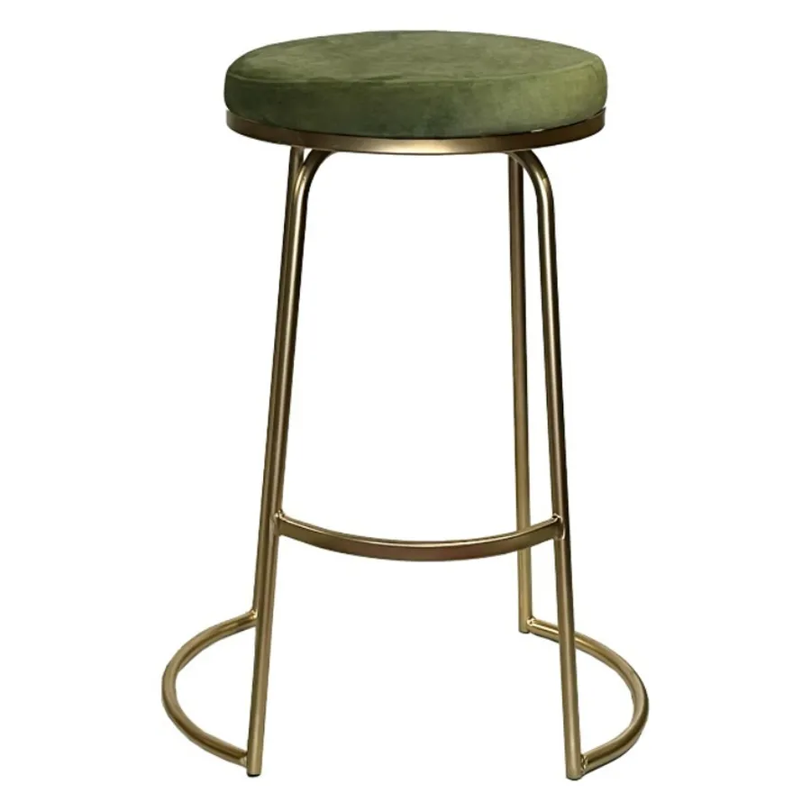 Стул барный Модерн Сэддл Матча (любой оттенок каркаса) - Фото миниатюра 1