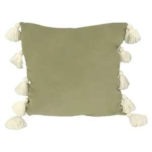 Подушка декоративная Зеленые Кисточки
