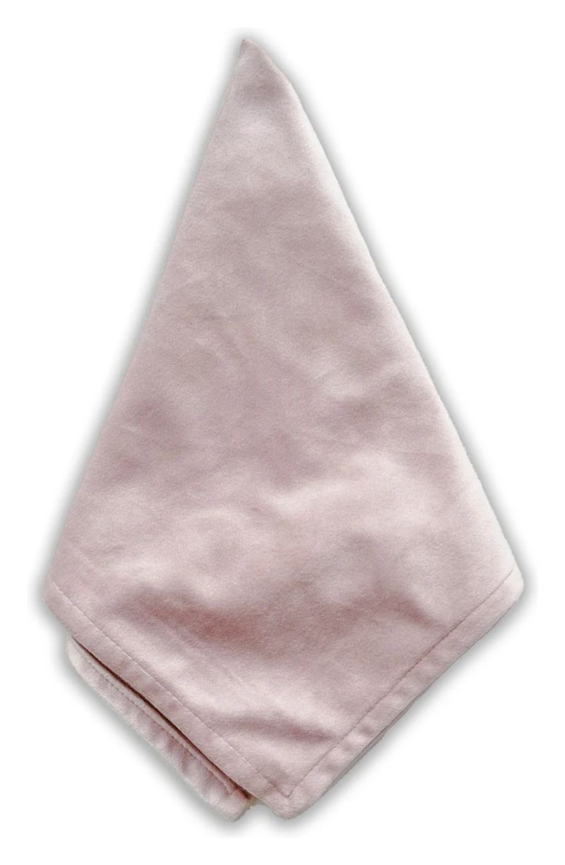 Салфетка велюр, светло-розовая