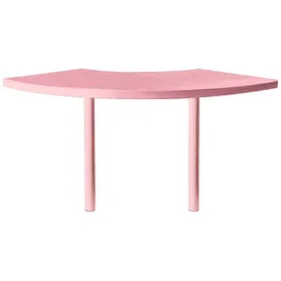 Стол коктейльный Твист Змейка С, Розовая помада + Куколка (телескопические ноги) - изображение 4