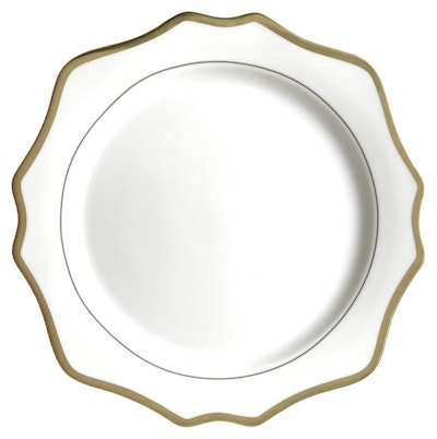 Сервировочная тарелка Анна, белая