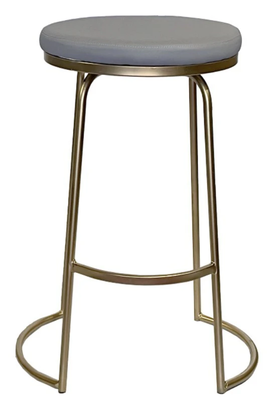 Стул барный Модерн Сэддл база (эко кожа + любой оттенок каркаса)