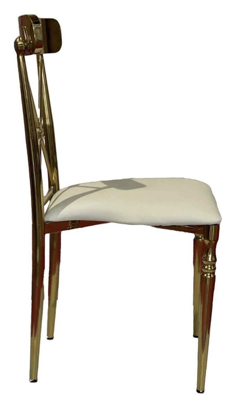 Стул Адлер, велюр, белый