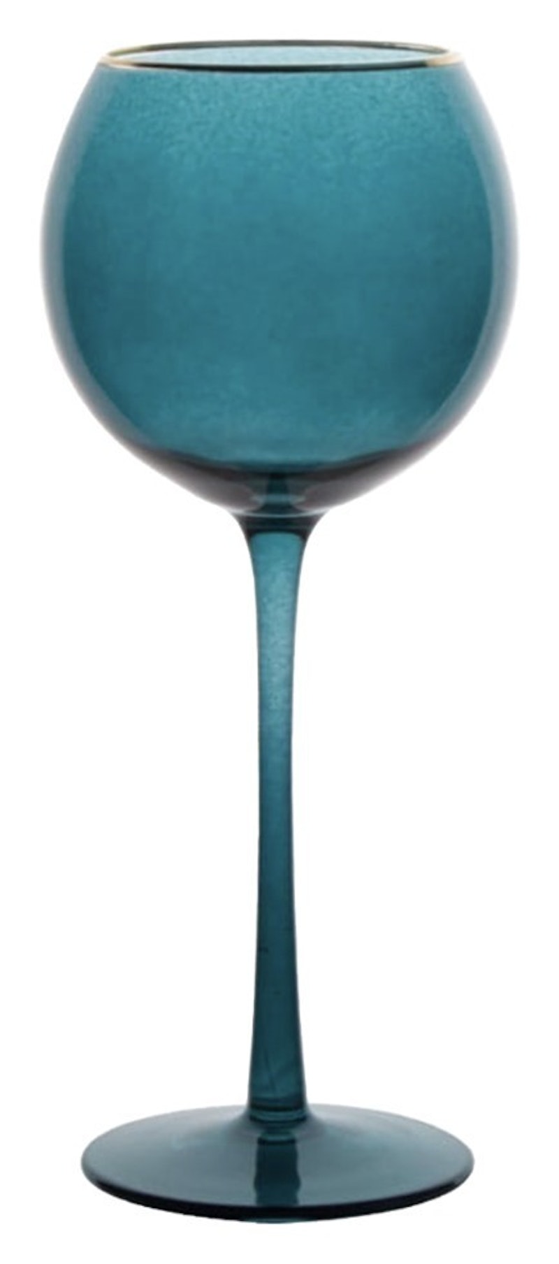 Бокал Сирен Л синий с золотой каймой