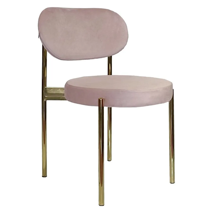 Стул Модерн Золото, Розовый кварц - Фото миниатюра 1