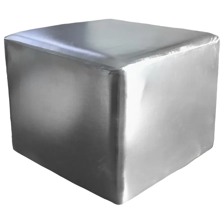 Пуф квадратный Точка, Серебряный Куб - Фото миниатюра 1