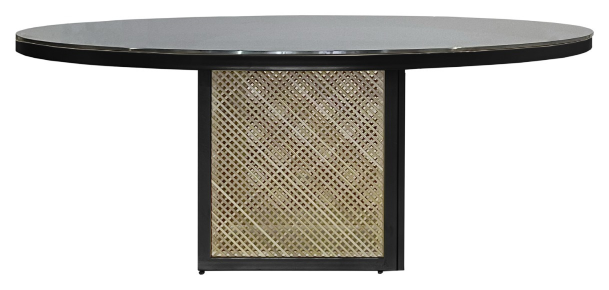 Cтол Корнерс Конфесса круглый, зеркало+перекрас металла в любой цвет