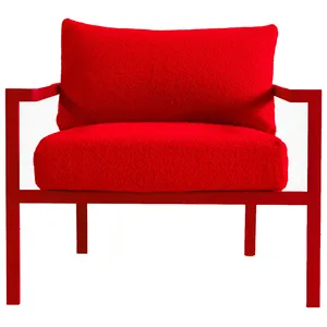 Кресло Хагги, Красный бархат + Красный Тедди