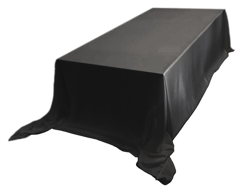 Скатерть сатин premium, прямоугольная, черная