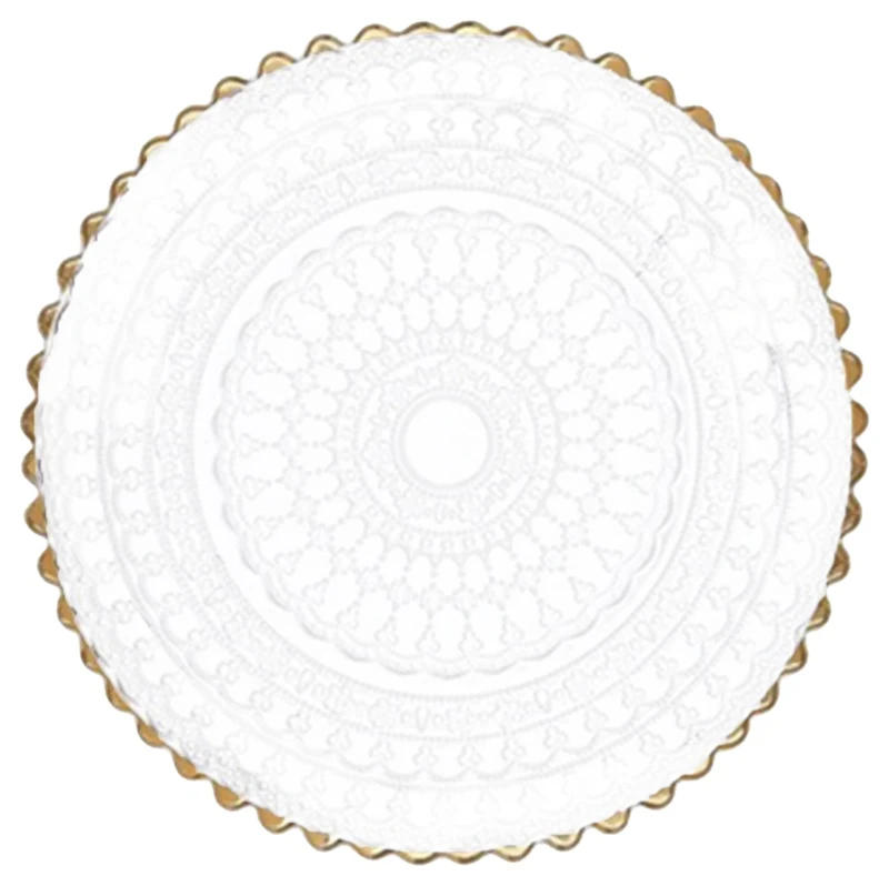 Сервировочная тарелка Кружево Золото