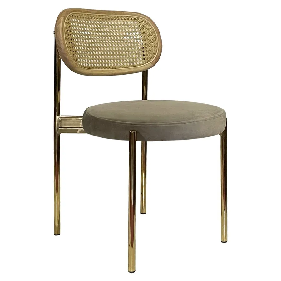 Стул Модерн Золото, Натуральный ротанг + Коко - Фото миниатюра 1