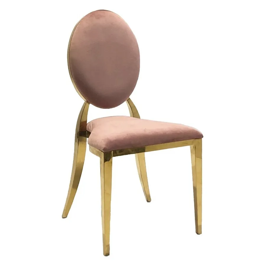Стул Вашингтон Золото, велюр пыльная роза - Фото миниатюра 1