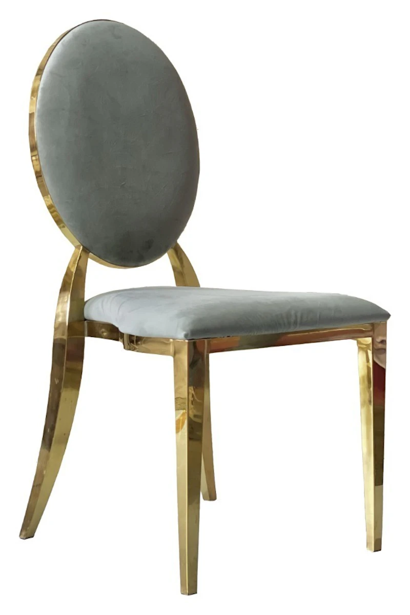 Стул Вашингтон Золото, велюр эвкалипт