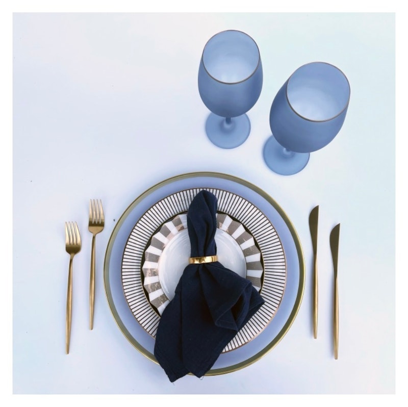 Бокал Лоллипоп Голубика Л матовый