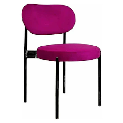 Стул Модерн Черный, Манящая фуксия