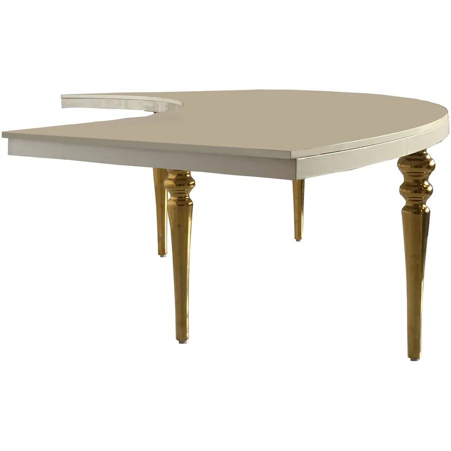 Стол-змейка Серпент Гигант, 1 модуль (золото/серебро) - Фото миниатюра 1