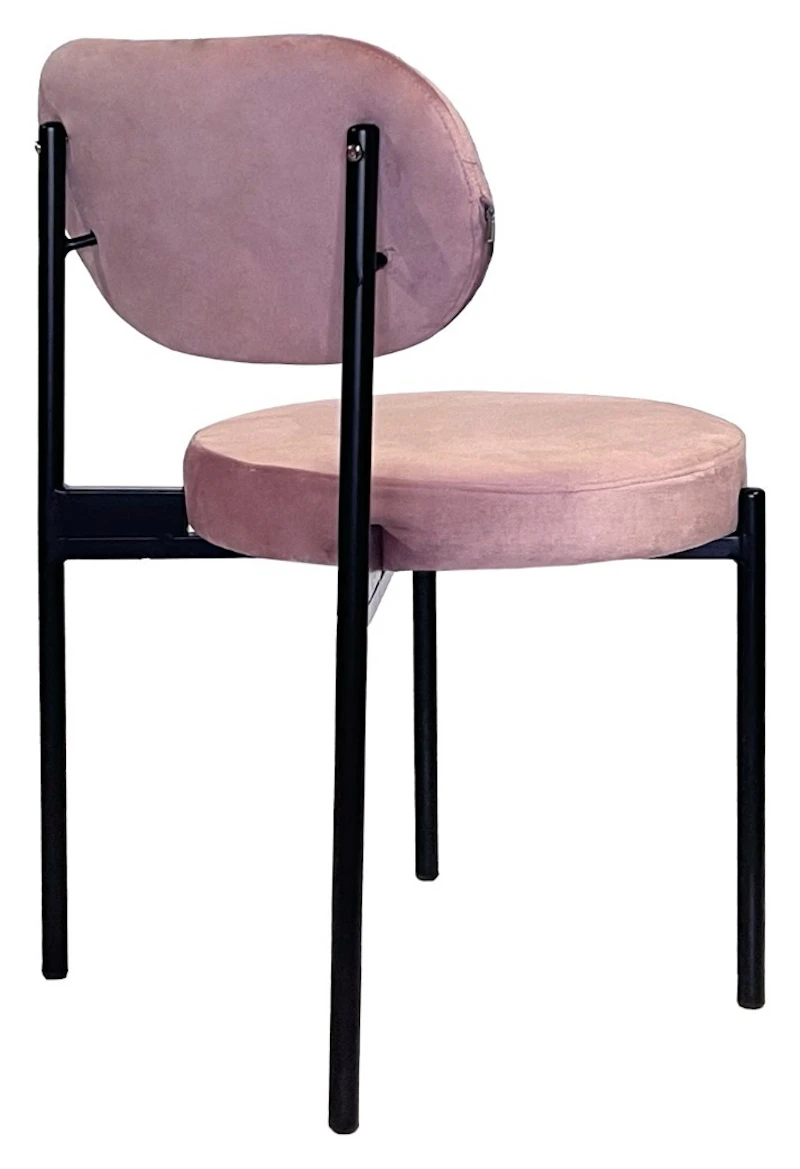 Стул Модерн Черный, Розовая помада