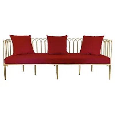 Диван Сквош Л, Малиново-красный - изображение 1