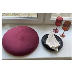 Стул Ле Солей, велюр, бордовый - Фото 4